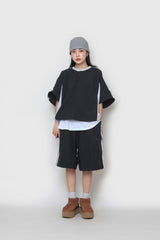 2wayナイロンスェットシャツ / two-way nylon sweatshirt
