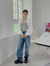 サイド グラス デニムパンツ / no.1778 side gras denim pants