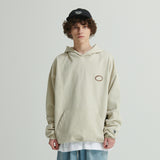 WHATTHE 3D Mixed Logo Print Hoodie (Heavy Sweat) Cream (6643562184822)