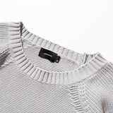 ハーフインシジョンオーバーニット/HALF INCISION OVERSIZED KNIT