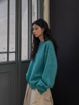 (UNISEX)シュガーアルパカヘアニット