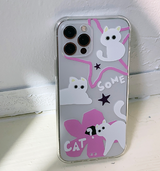 サムキャットホワイトフォーンケース / Somcat White Phone Case