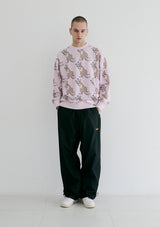 ラッキーオールオーバークルーネック / BSR2223FWPO080 LUCKY ALL OVER CREWNECK PINK
