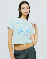 ディスイズマイぺットクロップTシャツ/THIS IS MY PET CROP TSHIRT-MINT