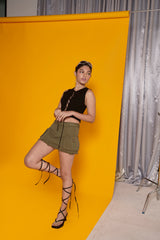 カーゴミニスカート/CARGO MINI SKIRT