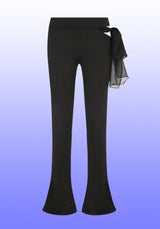 BLACK FLARED LEGGINGS (6624136593526)