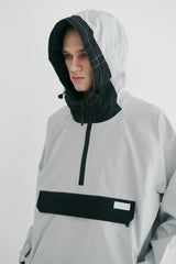 コージーフーデッドアノラックジャケット/BSR2223FWJK084 COZY HOODED ANORAK JACKET GRAY