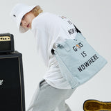 スラブバイオウォッシングキャンバスバッグ / SLUB BIO-WASHING CANVAS BAG-SKY