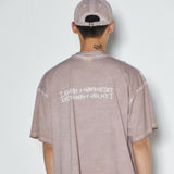 Washed Tee (HAND MADE) - BEIGE (6674968182902)