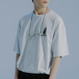 ハワイアンTシャツ / HAWAIIAN TEE SHIRT_LIGHT GREY