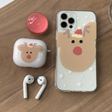 Rudolf - Snow Christmas AirPods Case_matt