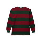 オールモストフェイマスロングスリーブストライプT / Almost Famous Long Sleeve Stripe Tee - Dark Green / Maroon