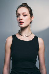 NO.351 [SILVER] GEOMETRY HAVY NECKLACE