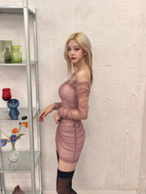 ミスティックシャーリングドレスセット/[Aespa Winter] 250. Mystic shirring dress set