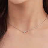 white bezel necklace