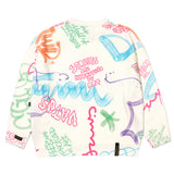 22ペインティングオーバーサイズニットセーター / 22 PAINTING OVERSIZED KNIT SWEATER MULTI