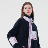 チェリーポケットフリースジャンパー / CHERRY POCKET FLEECE JUMPER [NAVY]