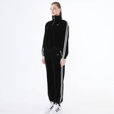 レイジーデイベルベットジョガーパンツ/0 3 lazy day velvet jogger pants - BLACK