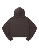 939 LOGO CROP HOOD (BROWN)