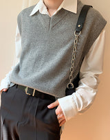 Ribbed Trim Vest (6593864040566)