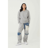 LSD COLLECTION_Destroyed Denim Sweatpants (6652502048886)