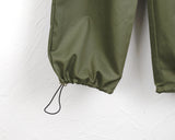 Zed pintucked balloon cotton two-way jogger cargo pants