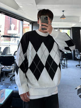 Never roil Overfit Argyle Knit