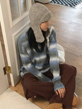 Noya ニット ロースト栗耳ドリ トルーパー ハット