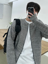 アンブラーラウンドジップアップニット / AMBLER ROUND ZIPUP KNIT