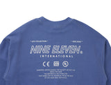 Pigment washed crewneck - Blue (4622121795702)