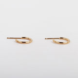 シルバーオープンリングピアス/silver open ring earring (925 silver+18k gold plating)