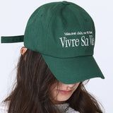 VIVRE SA VIE BALL CAP Green (6563458383990)