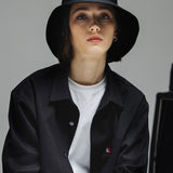 オーバーフィットコットンシャツ/OVERFIT COTTON SHIRTS-BLACK
