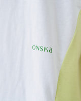 COLOR BLOCK V-NECK T-SHIRT