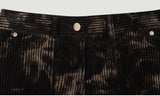 ケミカルウォッシュ風コーデュロイスカート / HIDE Slit Long Skirt (4606125572214)