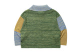 TONE VARIATION BOUCLE KNIT ZIP UP