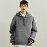 ハンドウォーマーニットフーディー/KANDAI HANDWARMER KNIT HOODIE GREY