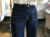 ワイドフィットダークブルーデニムパンツ / WIDE FIT DARK BLUE DENIM PANTS [17790]