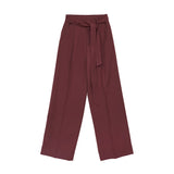 FLベルトサイドバンディングワイドスラックス/FL Belted Side Banding Wide Slacks (4 colors)