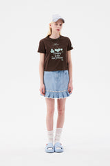 チェリートムボーイグラフィックTシャツ / CHERRY TOMBOY GRAPHIC T-SHIRT [BROWN]