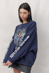  RETRO SWEATSHIRT / NAVY