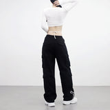 [NONCODE] Lexit strap crop T-shirt