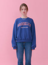 ブロックリンクロップスウェットシャツ/BROOKLYN CROP SWEATSHIRT_BLUE