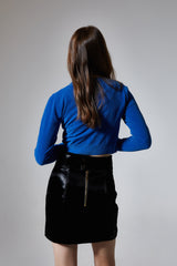 Faux Leather Mini Skirt