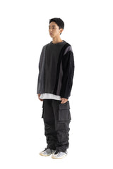 MULTIPLE INCISON CABLE KNIT MFONT002-BK (6645571125366)
