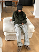 ゴニアハーフボタンフリーススウェットシャツ