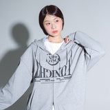 TONIGHT MOON GRAPHIC HOOD ZIP-UP (MELANGE)