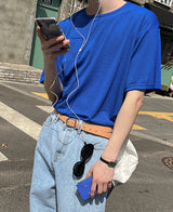 22サマーシルクＴシャツ/22summer silk T-shirt (11 color)