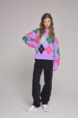 argyle knit (ivory)(Copy) (6628349902966)