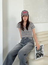 エディションクロップTシャツ/Edison Crop T-shirt (3color)
